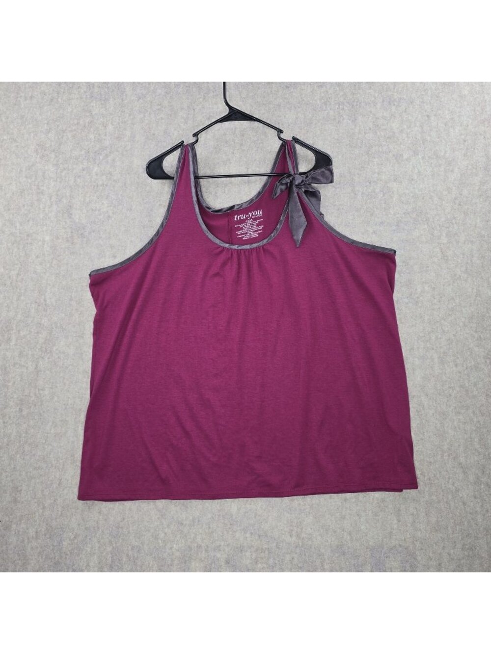 Tru To You By Cacique Womens Tank Top Purple Size 26/28 Polyester Rayon Blend Re